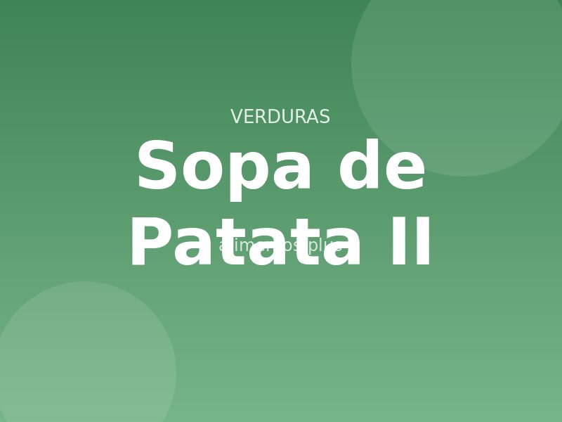 Receta de Sopa de Patata II