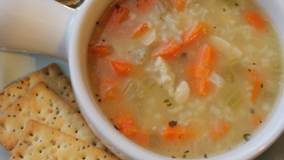 Receta de Sopa de Pollo, Arroz y Verduras