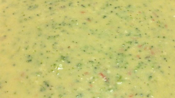 Receta de sopa de pollo con queso y brócoli