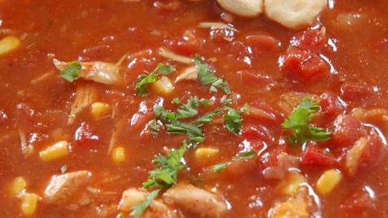 'Receta de sopa de pollo picante de Catherine'