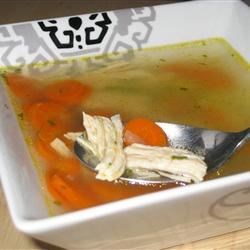 Receta de sopa de pollo rápida