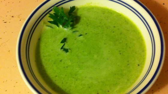 Receta de sopa de terciopelo verde