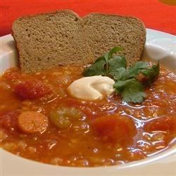 Receta de sopa de tomate y cebada