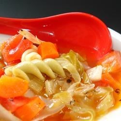 Receta de sopa de verduras con ajo