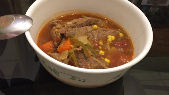 Receta de sopa de verduras con carne