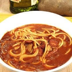 Receta de sopa picante de frijoles rojos