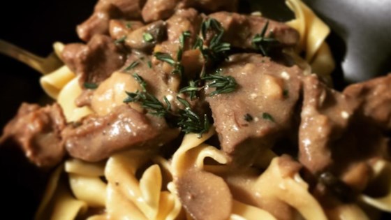 Receta de Stroganoff III de carne de res