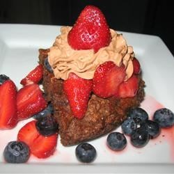 Receta de tarta de fresas y chocolate