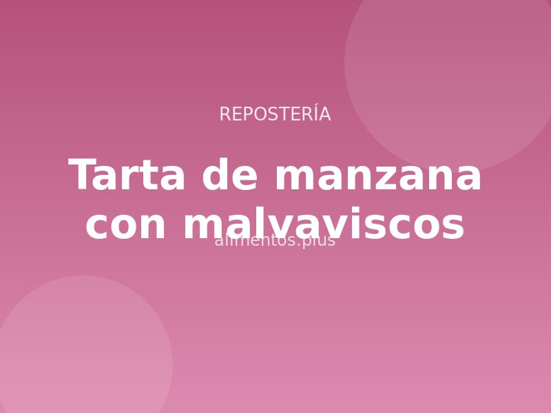 Receta de tarta de manzana con malvaviscos