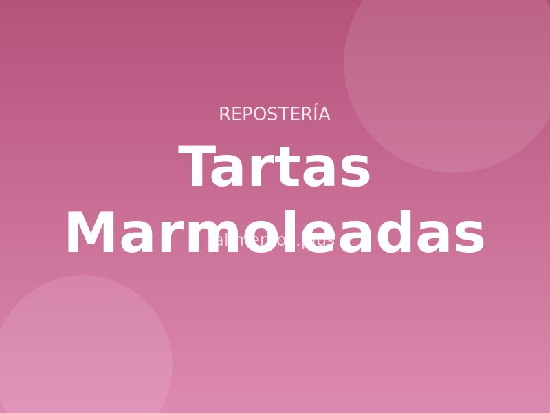 Receta de Tartas Marmoleadas