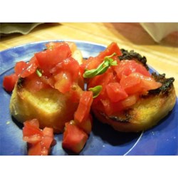 Receta de tostadas de bruschetta