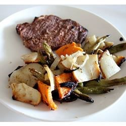 Receta de verduras envueltas en papel de aluminio