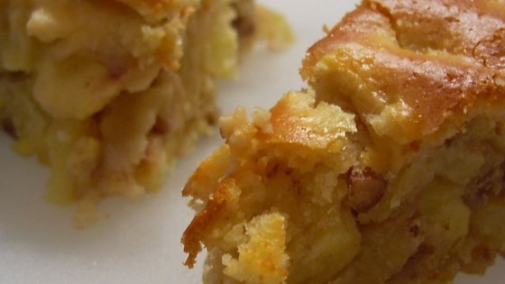 Receta de zapatero de manzana y nuez