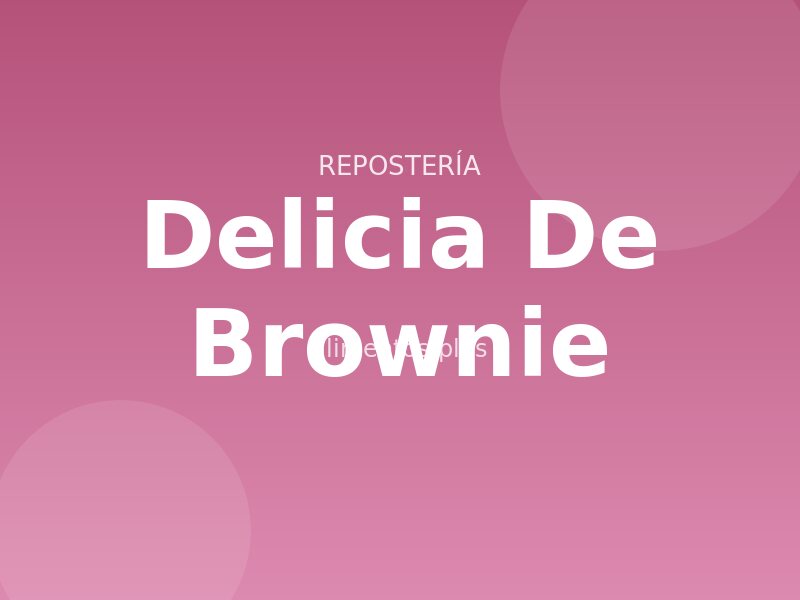 Receta Delicia de Brownie