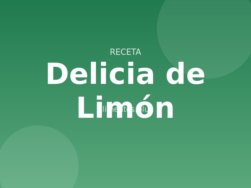 Receta Delicia de Limón