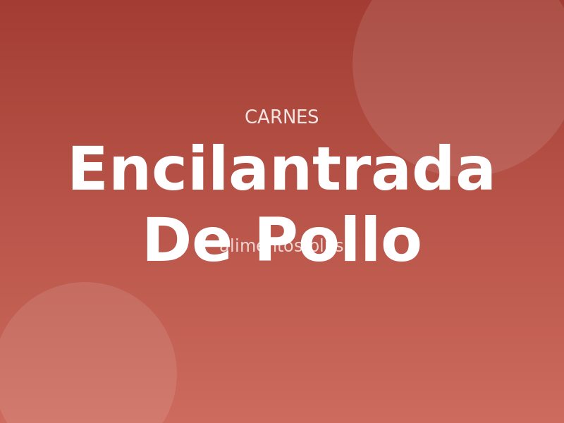 Receta Encilantrada de Pollo