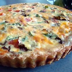 'Receta especial de quiche vegetariano de Clinton'