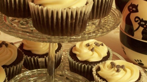 Receta fácil de cupcakes de fondo negro