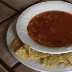 Receta fácil de sopa de tortilla