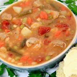 Receta fácil de sopa de verduras II