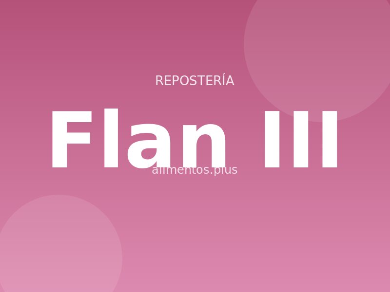Receta Flan III