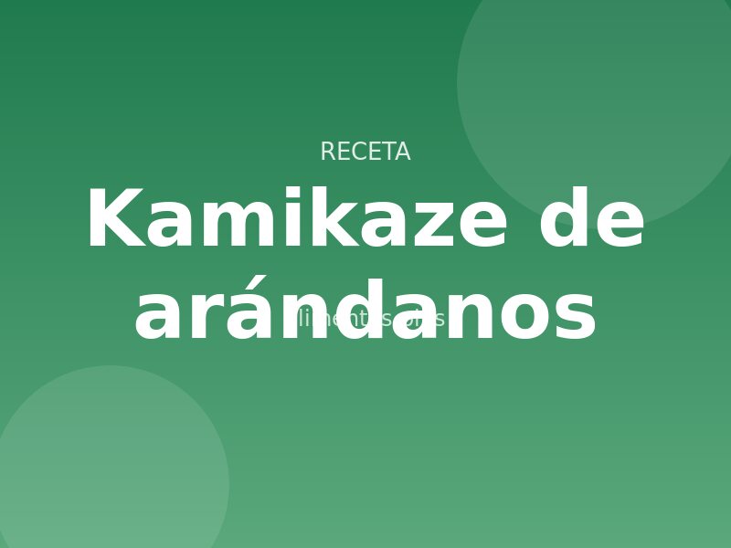Receta kamikaze de arándanos