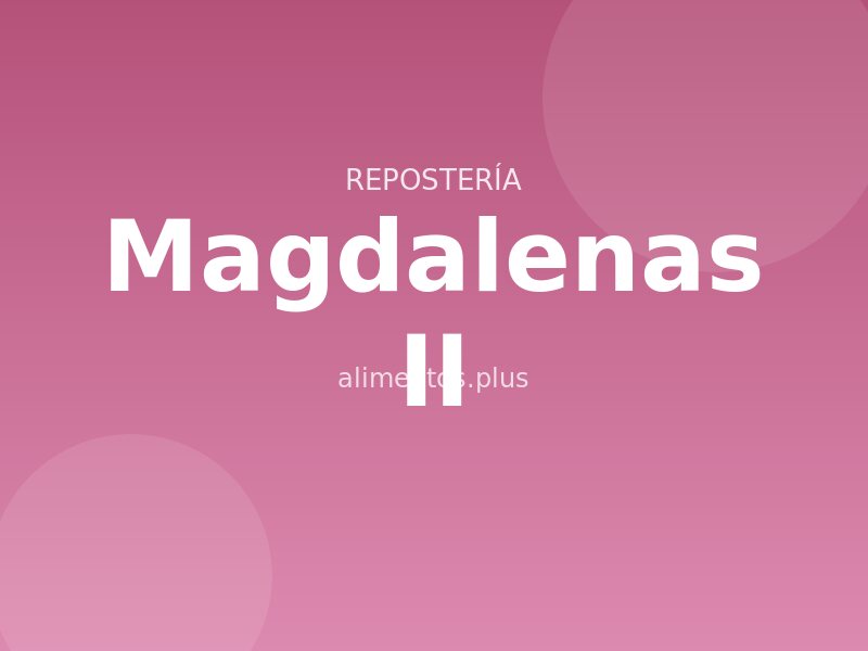 Receta Magdalenas II