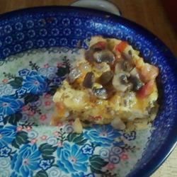 Receta rápida de cazuela de frittata en microondas