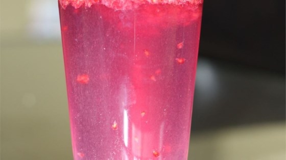 Receta refrescante de frambuesa