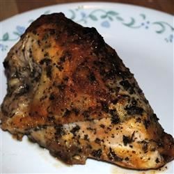 Receta sabrosa de pollo al horno