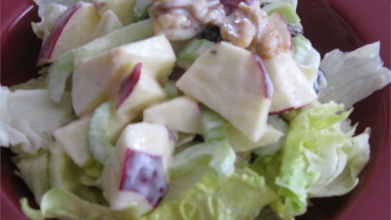 Receta sencilla de ensalada Waldorf