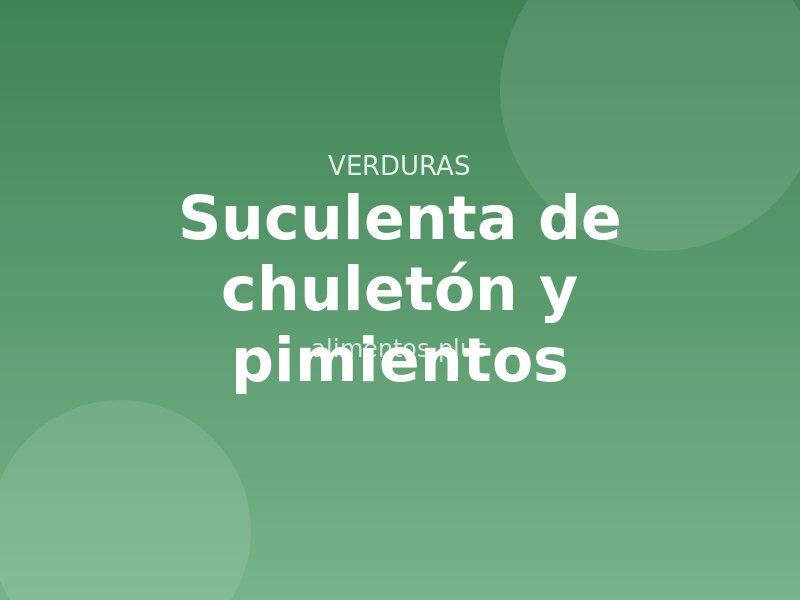 Receta suculenta de chuletón y pimientos