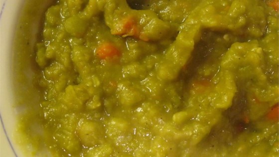 Receta vegana de sopa de guisantes partidos II