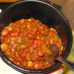 Receta vegetariana de chile