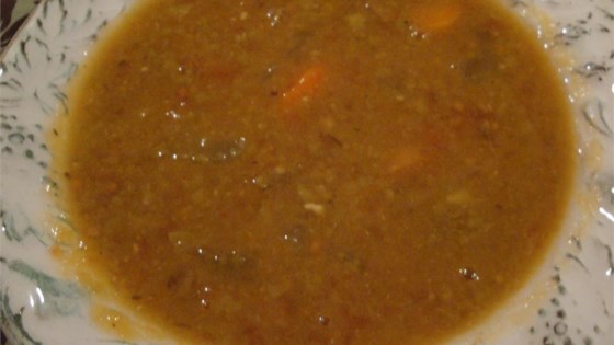 Receta vegetariana de sopa de guisantes partidos