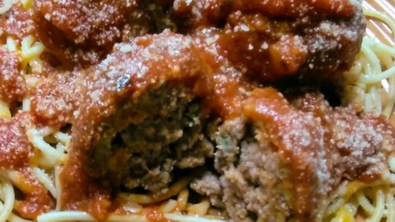 Salsa de espagueti italiana con receta de albóndigas