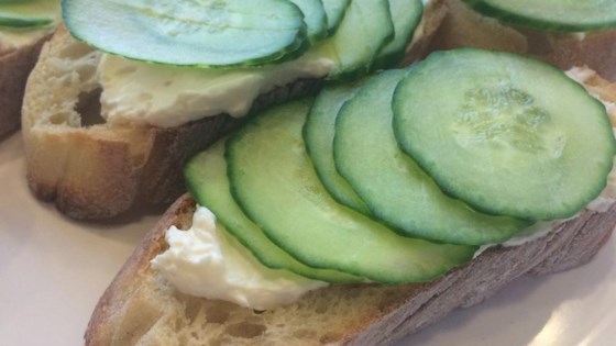 Sándwiches de pepino II Receta