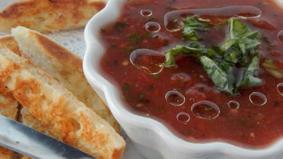 Sopa De Tomate Y Albahaca II Receta