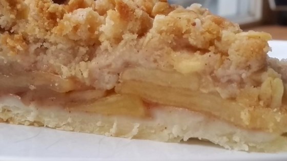Tarta de manzana holandesa con receta de Streusel de avena