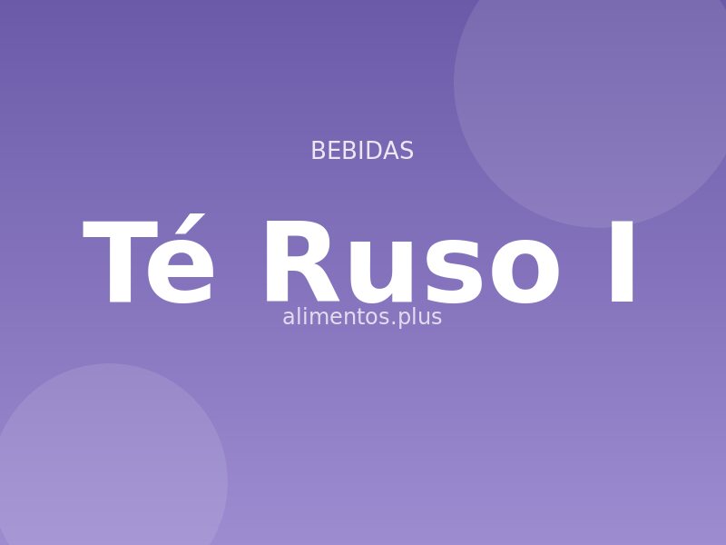Té Ruso (I)